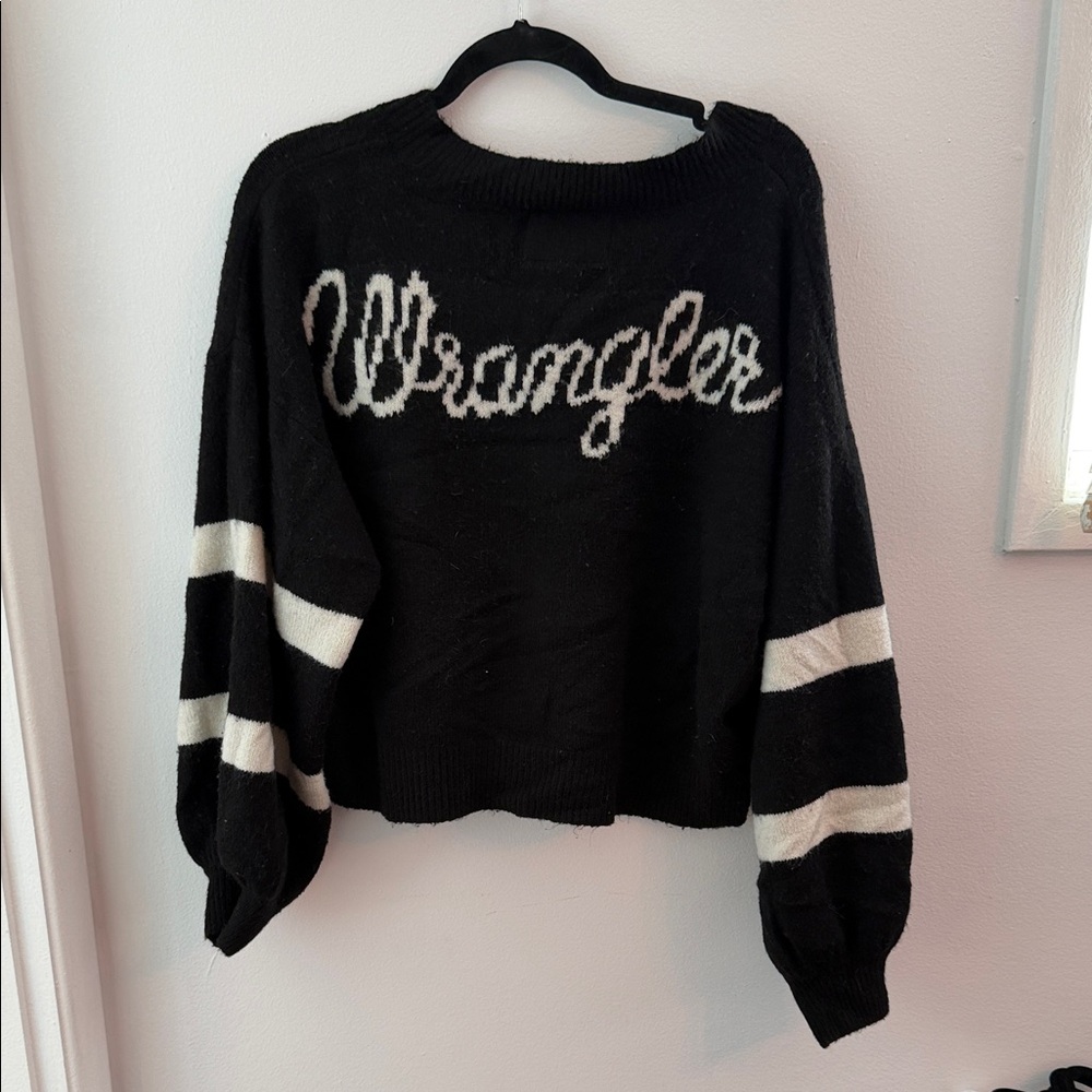 Wrangler Women's Black and White Cardigan